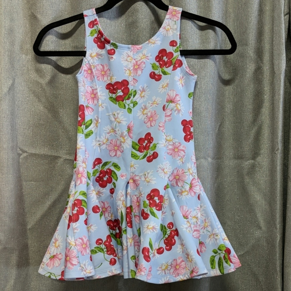 Super fun cherry print twirl dress